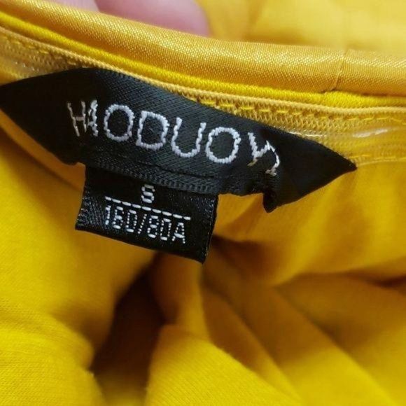 Haoduoyi gold strapless small‎ pocket fitted flare party dance dress - Picture 8 of 8